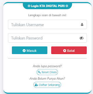 Register PGRI Bengkayang - Persatuan Guru Republik Indonesia Cabang Bengkayang